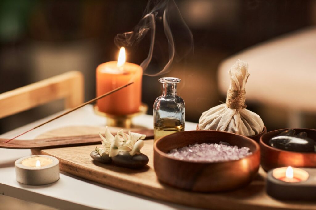 Relaxing spa massage treatment