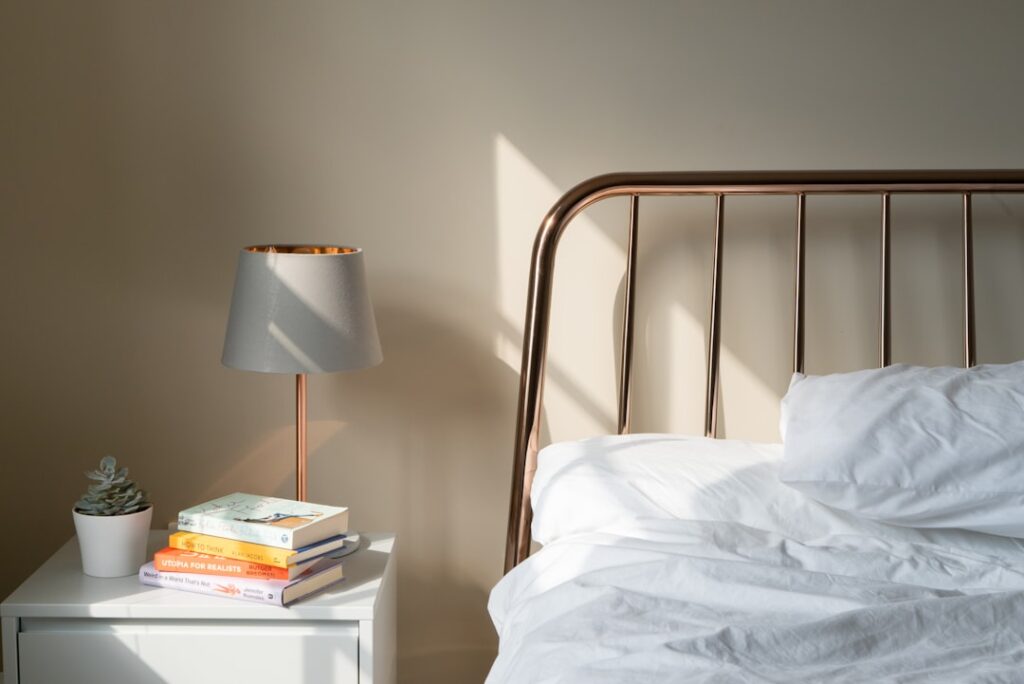 Restful bedroom environment for better sleep